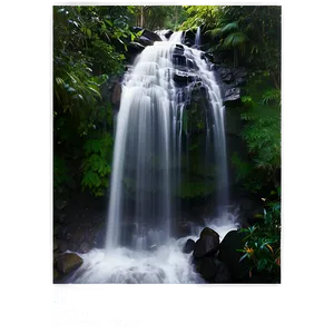 Deep Forest Waterfall PNG Yho