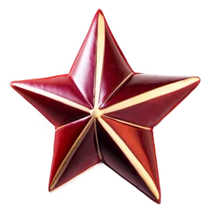 Deep Red Star PNG 32