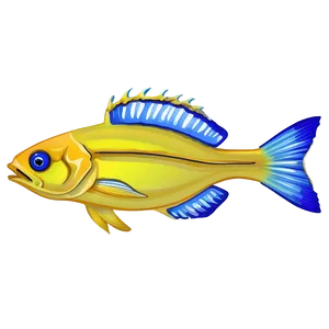 Deep Sea Fish Outline Png 83 PNG image