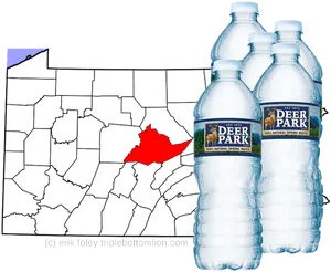 Deer Park Water Source Map PNG image