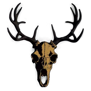 Deer Skull Silhouette PNG Kdm