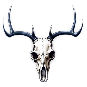 Deer Skull With Antlers Png Cau18 PNG image