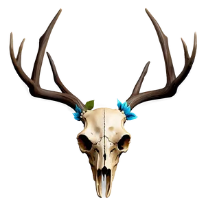 Deer Skull With Nature Elements PNG Rbi49 PNG