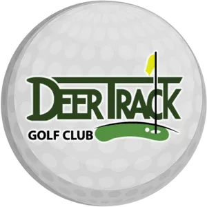 Deer Track Golf Club Ball Logo PNG image