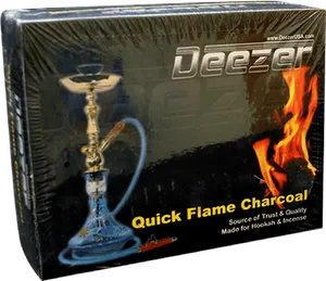 Deezer Quick Flame Charcoal Box PNG image