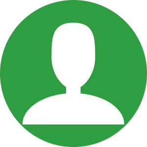 Default User Avatar Green Background PNG image