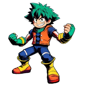 Deku Heroic Stance Png 05062024 PNG image