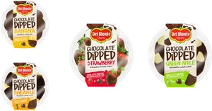 Del Monte Chocolate Dipped Fruit Variety Pack PNG image