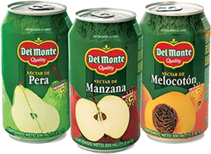 Del Monte Fruit Nectar Cans Variety Pack PNG