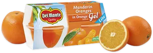 Del Monte Mandarin Oranges Packaging PNG image