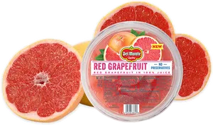 Del Monte Red Grapefruit Packaging PNG image