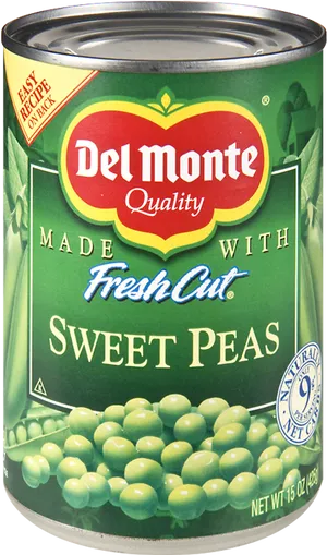 Del Monte Sweet Peas Can PNG image