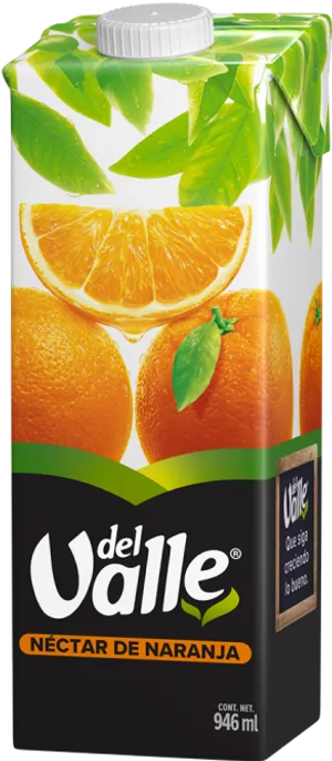 Del Valle Orange Nectar Juice Pack946ml PNG image