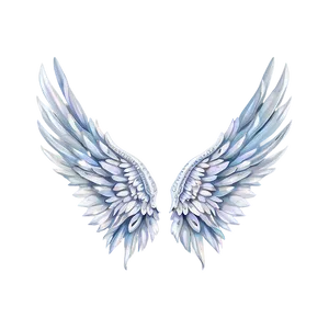 Delicate Angel Wings Pattern PNG Dgl