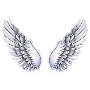 Delicate Angel Wings Pattern PNG Rwt
