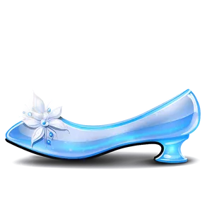 Delicate Glass Slipper Drawing Png 06132024 PNG image