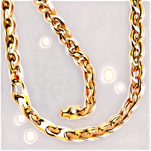 Delicate Gold Chain PNG Dpp
