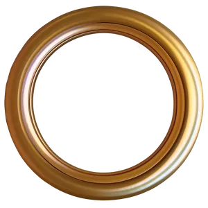 Delicate Gold Circle Frame PNG 11 PNG