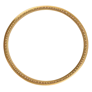 Delicate Gold Circle Frame PNG 73 PNG