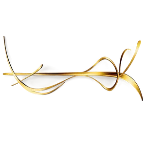 Delicate Golden Line Stroke PNG 51 PNG