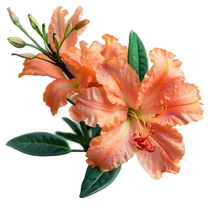Delicate Orange Azalea PNG Uwn PNG