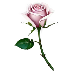 Delicate Pink Rose PNG Vyi