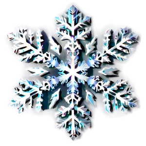 Delicate Snowflake Silhouette Png 05252024 PNG image