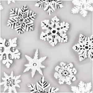 Delicate Snowflake Sketch Png 73 PNG image