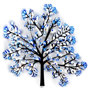 "delicate Snowflake Tree PNG" 04302024