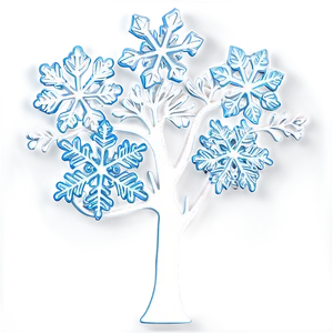 "delicate Snowflake Tree PNG" 84