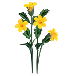 Delicate Yellow Flowers PNG Aad9 PNG