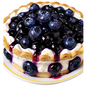 Delicious Blueberry Pie PNG Hyc34