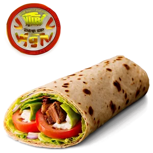 Delicious Gyro Wrap PNG Jqt