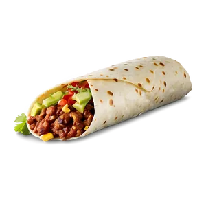 Delicious Mexican Burrito PNG Owt