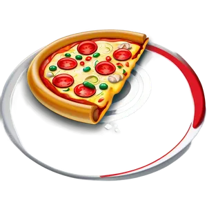 Delicious Pizza Cartoon Art Png 06272024 PNG image