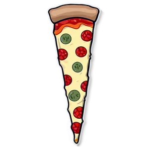 Delicious Pizza Slice Sticker Png Ffx42 PNG image