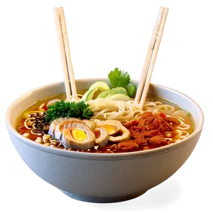 Delicious Ramen Bowl PNG Tbr21