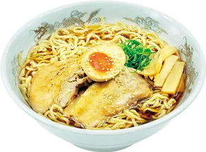 Delicious Ramen Bowlwith Toppings.png PNG image