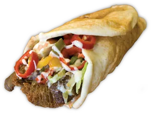 Delicious Shawarma Sandwich PNG image