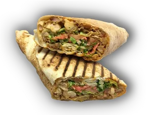 Delicious Shawarma Wrap PNG image