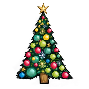 Delightful Christmas Tree Graphic Png 51 PNG image