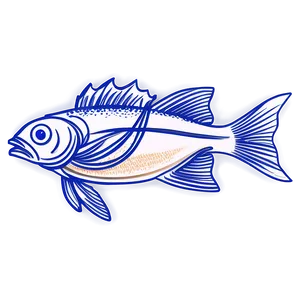 Delightful Fish Sketch PNG Ban49 PNG