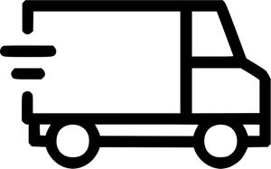 Delivery Truck Outline Graphic PNG image