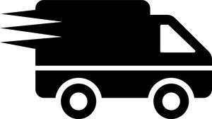 Delivery Truck Silhouette PNG image