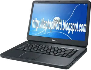 Dell Inspiron Laptop Display PNG image