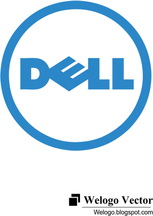 Dell Logo Blue Background