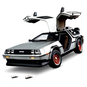 Delorean Digital Artwork Fantasy Png 06122024 PNG image