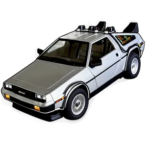 Delorean Dmc-12 Movie Car PNG 06122024