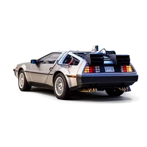 Delorean In Dramatic Sunset Light PNG 73
