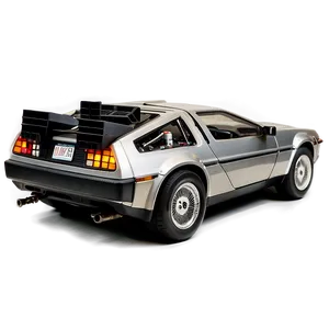 Delorean In Dramatic Sunset Light Png Vkm18 PNG image